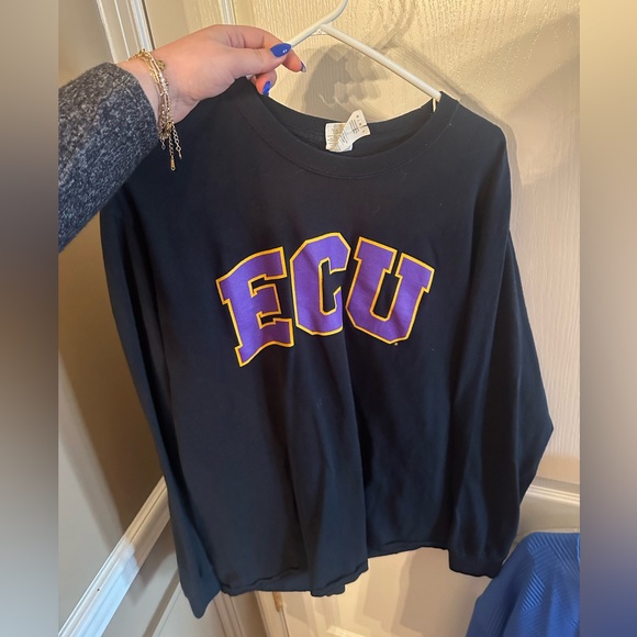 Black ECU Sweatshirt East Carolina University - Picture 1 of 3